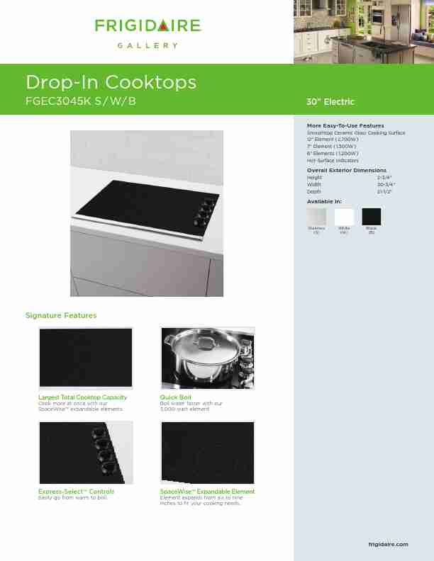 Frigidaire Cooktop FGEC3045KS-page_pdf